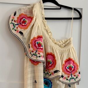 Plenty By Tracy Reese x Anthropologie One-Shouldered Embroidered, SP